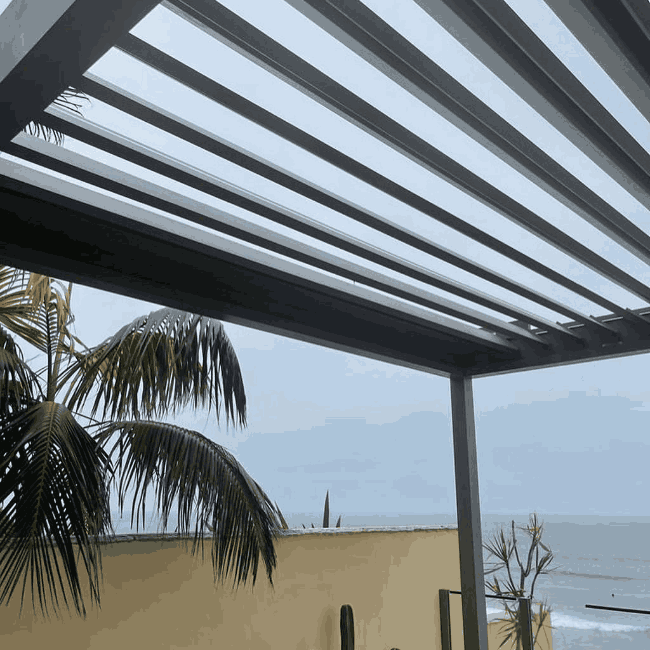 Bioclimatic Rolling Roof Pergola